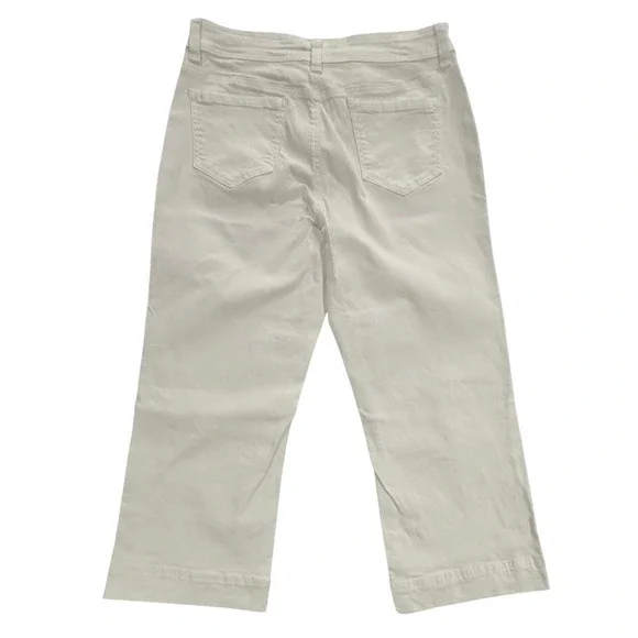 Buffalo David Bitton Brigitte High-Rise Crop Pants Soft Stretch White 12/32 W422 - Picture 7 of 11